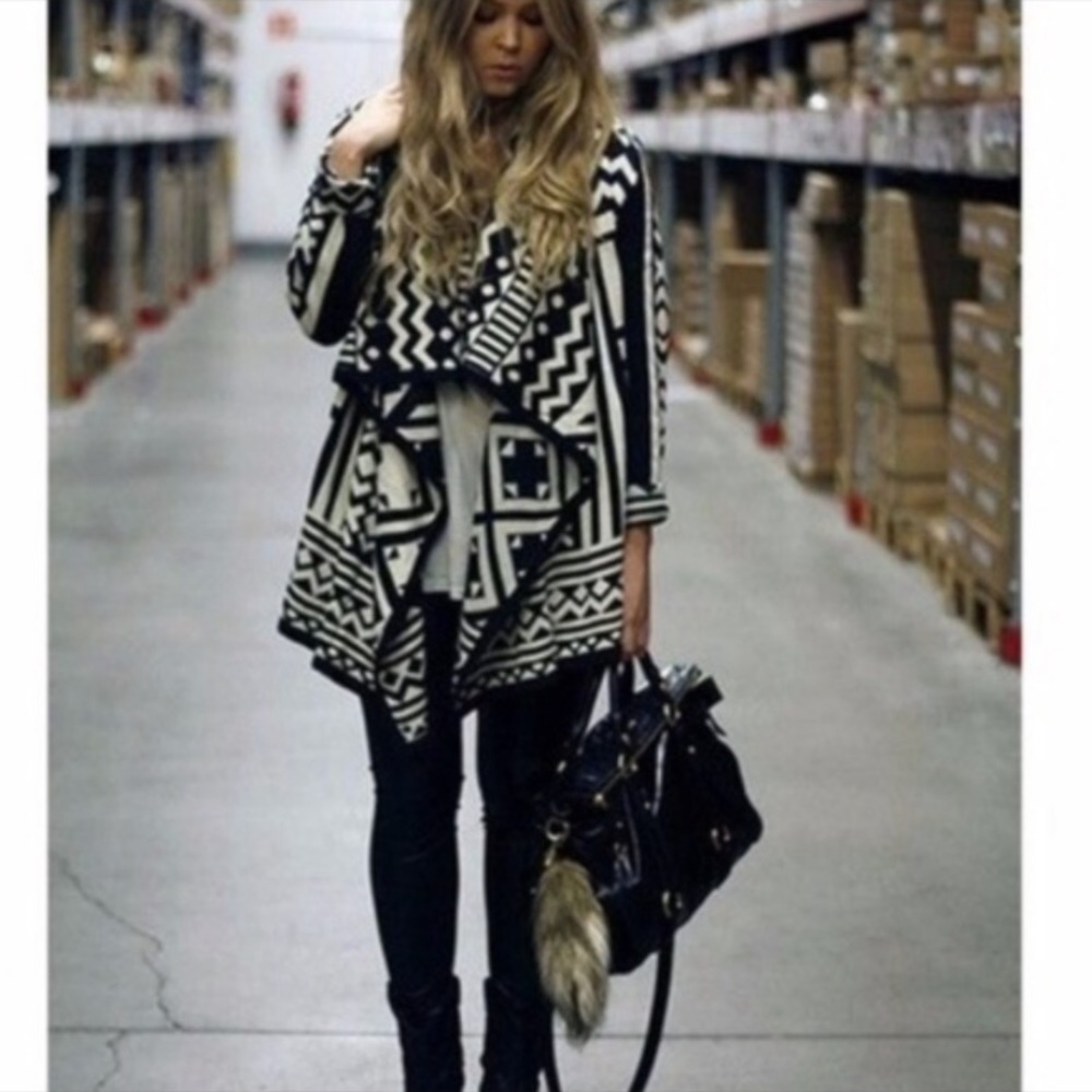 Anthropologie sweater Cardigan patterned